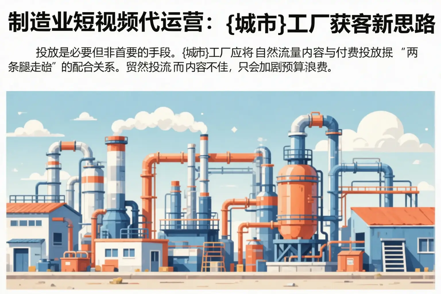 制造业短视频代运营：重庆城区工厂获客新思路