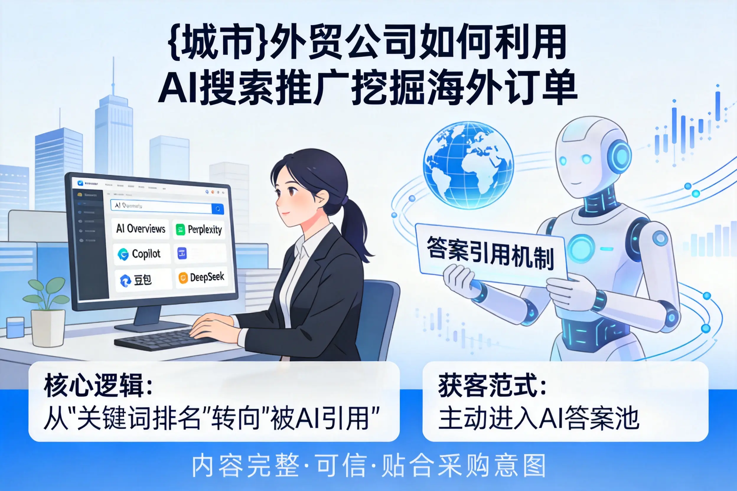 重庆城区外贸公司如何利用AI搜索推广挖掘海外订单