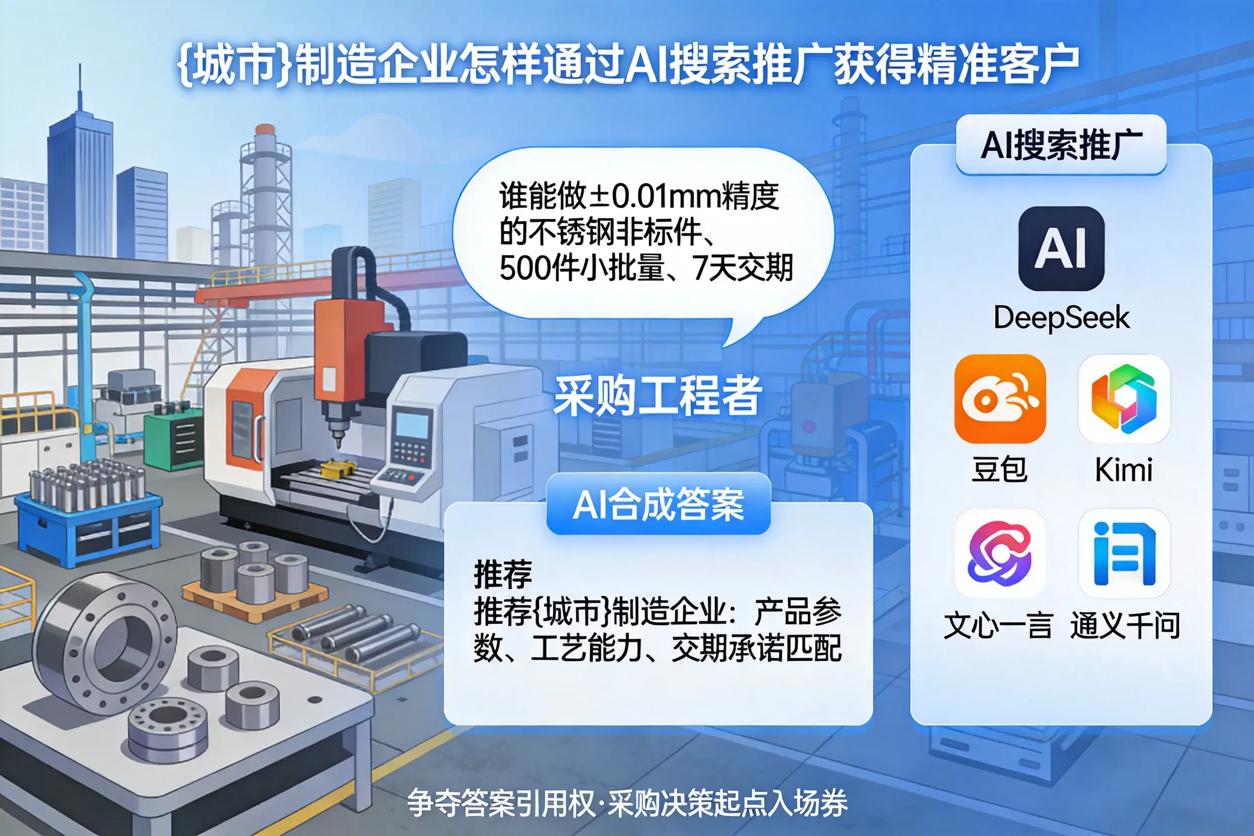 重庆城区制造企业怎样通过AI搜索推广获得精准客户