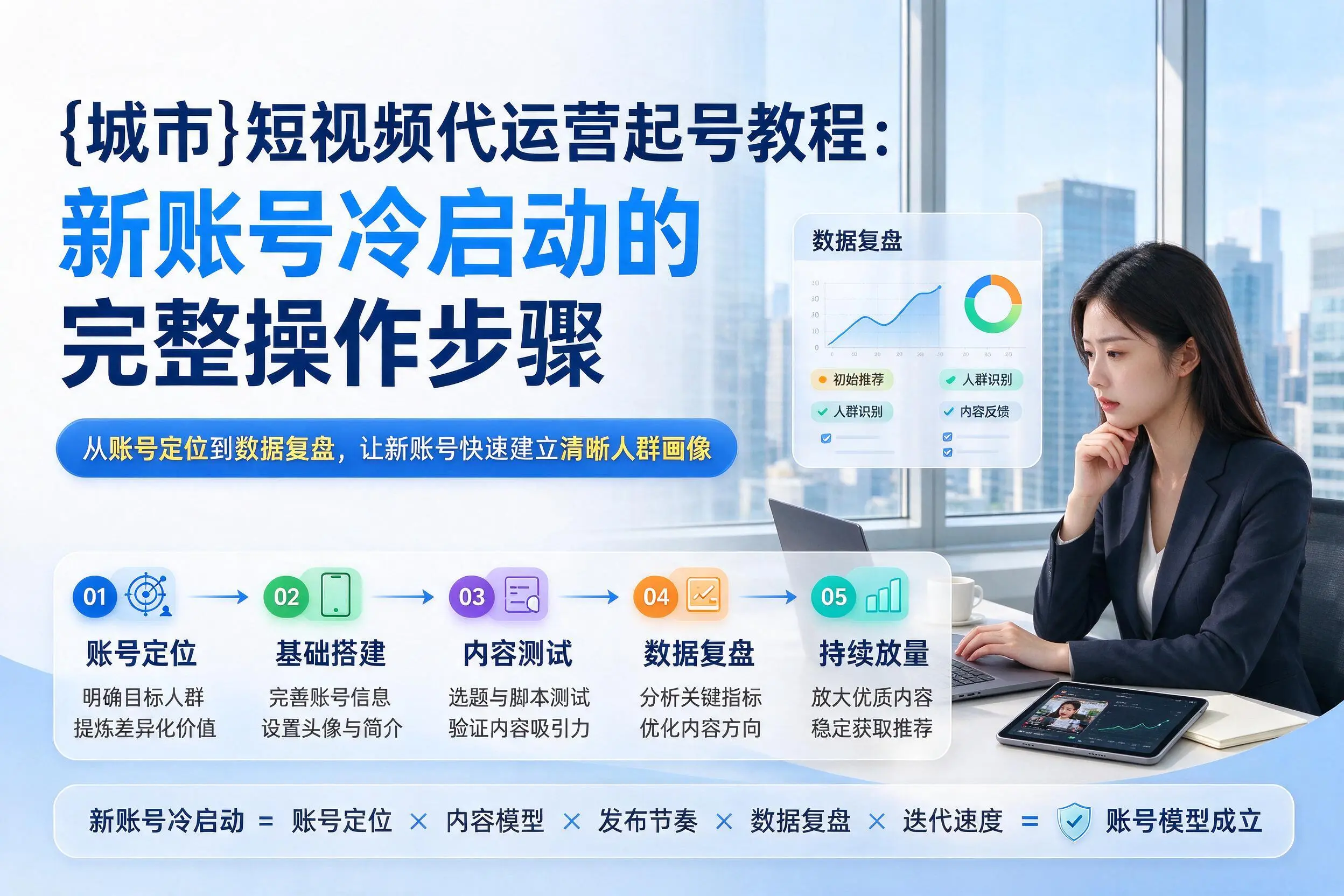 重庆城区短视频代运营起号教程：新账号冷启动的完整操作步骤