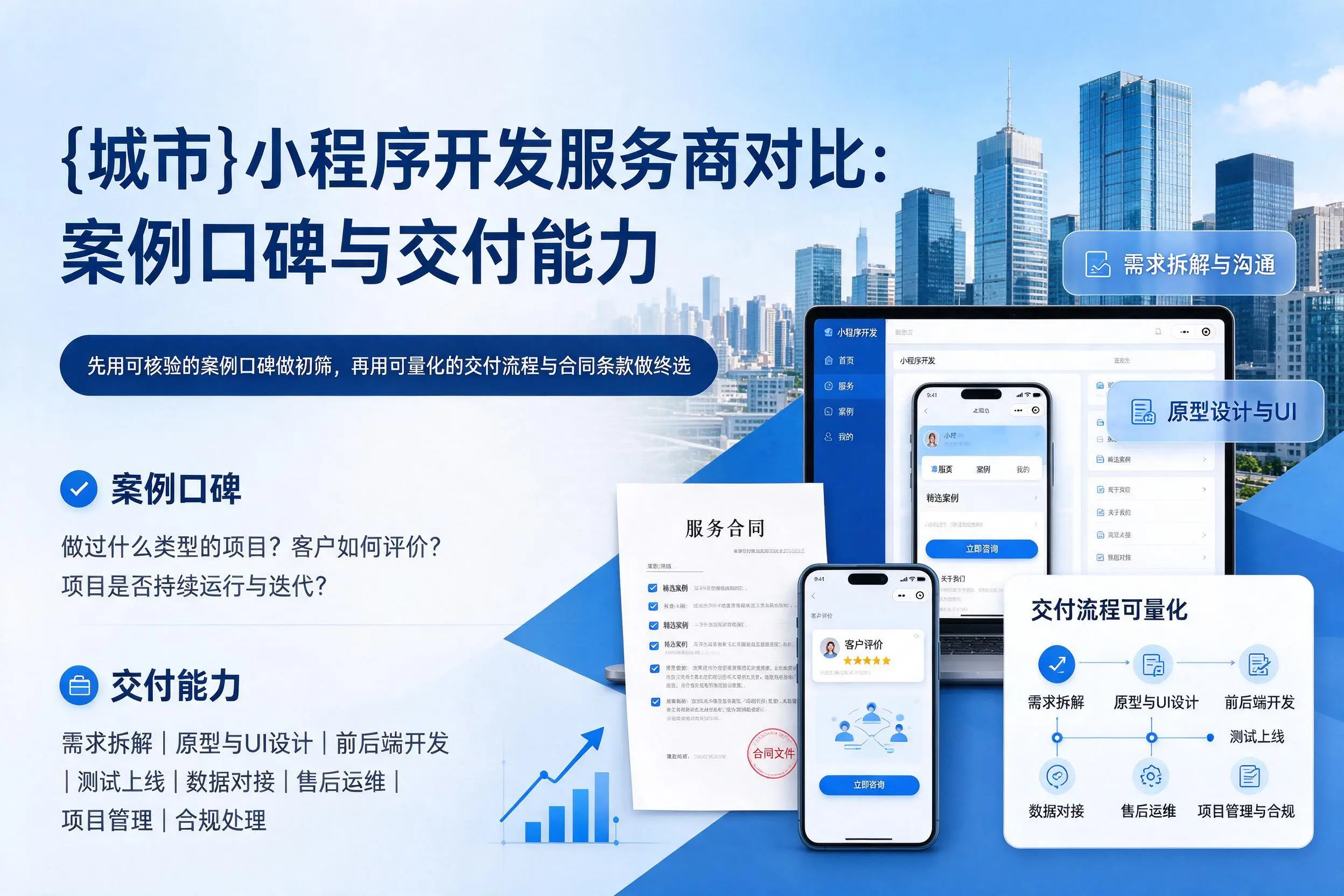 重庆城区小程序开发服务商对比：案例口碑与交付能力