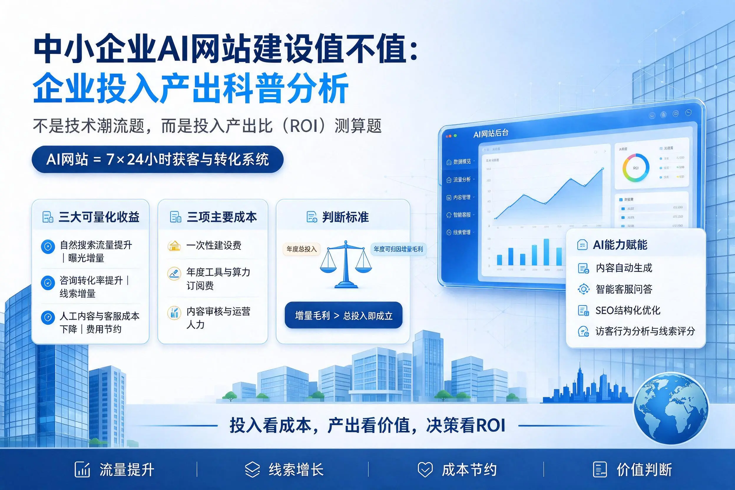 中小企业AI网站建设值不值：重庆城区企业投入产出科普分析