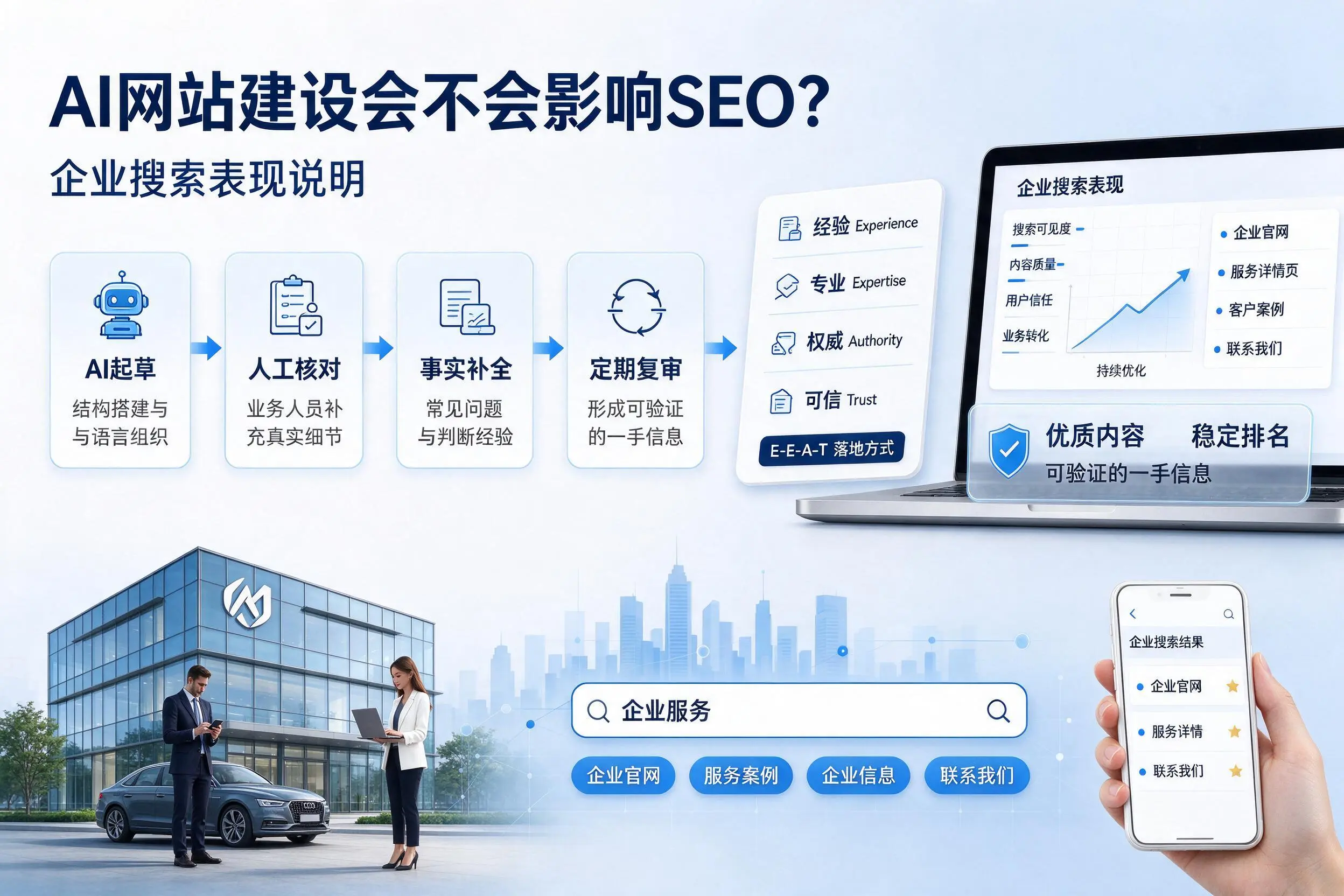AI网站建设会不会影响SEO?重庆城区企业搜索表现说明