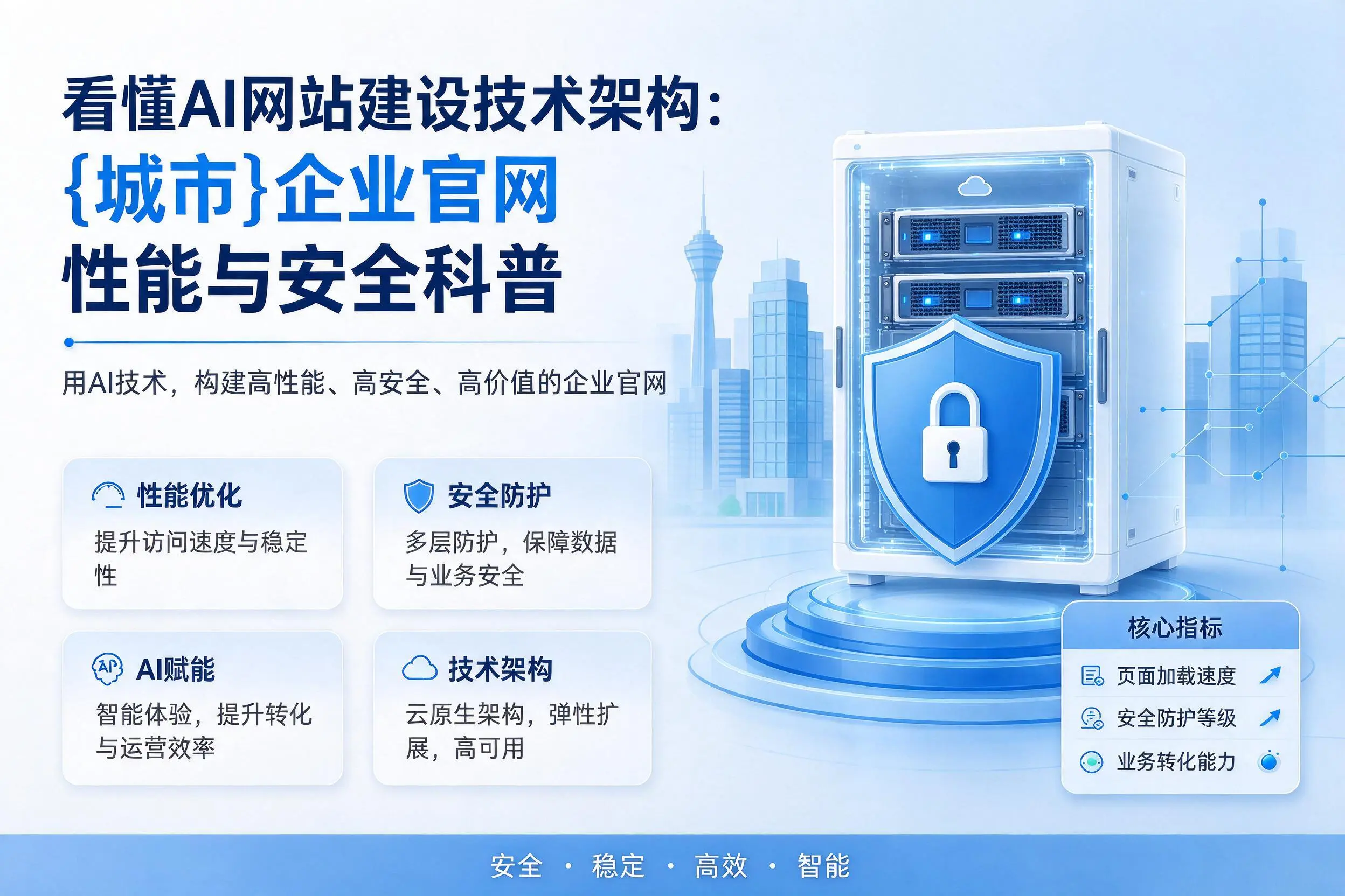 看懂AI网站建设技术架构：重庆城区企业官网性能与安全科普