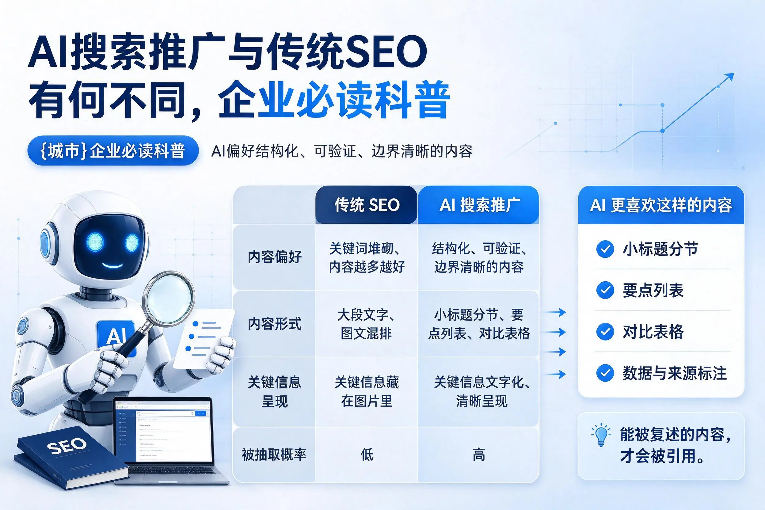 AI搜索推广与传统SEO有何不同，重庆城区企业必读科普
